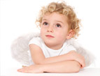 daily Devotion picture little girl in a grassy field with blue sky in background