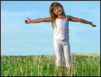 daily Devotion girl in field