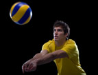 man playing volleyball