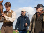 Steven Spielberg on the set of War Horse