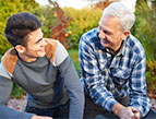 daily Devotion boys men father son middle-aged man